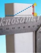 Линия отреза нижнего конца Линия отреза нижнего конца