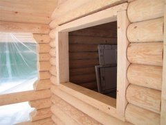 Окосячка (обсада) - установка окон в деревянном доме